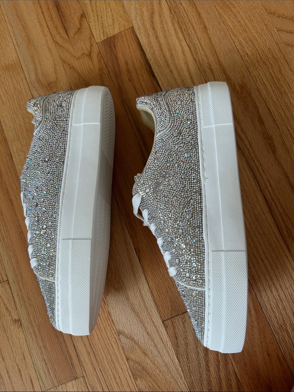 Women's Sparkle Sneakers - Betsey Johnson - never worn - size 9.5 - Picture 4 of 4